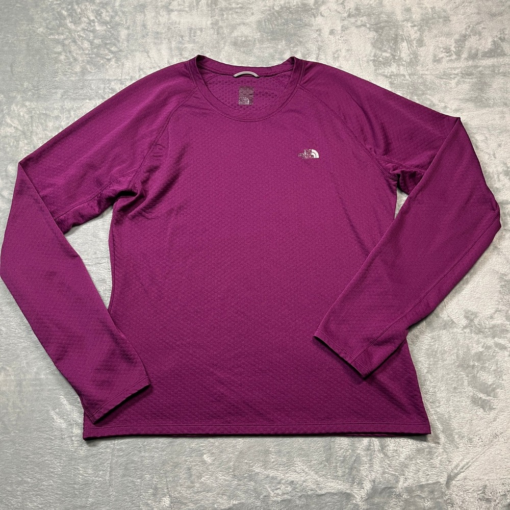 The North Face Performance Top‎ Womens Purple Long Sleeve Thumbhole Medium